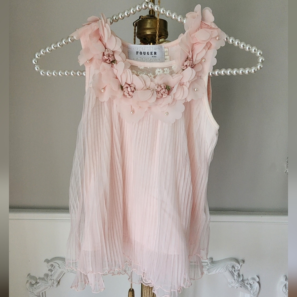 Girls Fougar brand Pink Floral Top